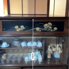 昭和レトロ　木製茶箪笥　の画像