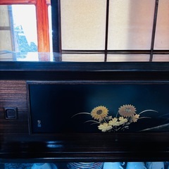 昭和レトロ　木製茶箪笥　の画像