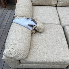 3人掛けカウチソファーの画像