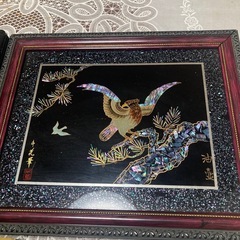 お箱、小さなお習字道具などの画像