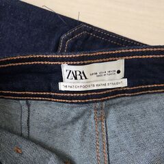ZARA　フロントポケット　ワイドパンツ　36の画像