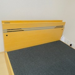 取引決定【ワイドダブルベッドフレーム】ASLEEP（アイシン精機）アウトレット品  コンセント付き・間接照明付きの画像