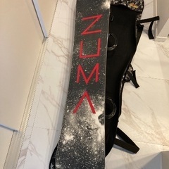 写真更新。スノーボード　新品一回使用　持ち運びカバー付きの画像