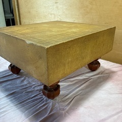 囲碁盤　碁盤 中古品 足つき　碁石なし 盤のみ ボードゲーム 囲碁 の画像