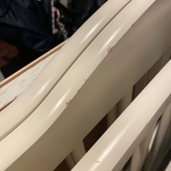 ベビーベッド　キャスター付き　石崎家具
の画像