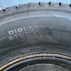 ランクル40 70ナロー用　鉄ホイール　スタッドレス　の画像