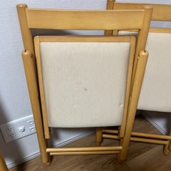 ニトリ　折りたたみ椅子 3脚の画像