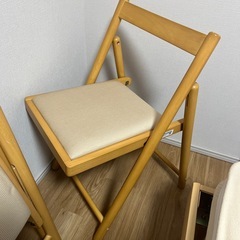 ニトリ　折りたたみ椅子 3脚の画像