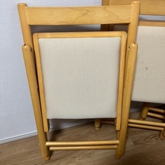 ニトリ　折りたたみ椅子 3脚の画像