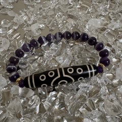 十五眼天珠とファントムアメジストの画像