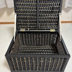 [無料]黒の編みかごの画像
