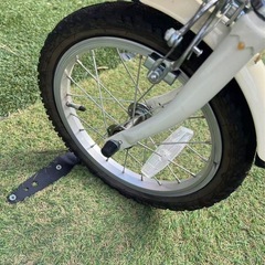 [美品]クリーム色子ども用自転車14いんちインチの画像