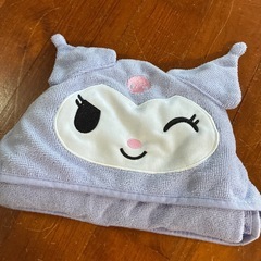 Kuromiちゃん✴︎フード付きタオルの画像
