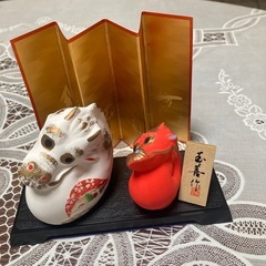 干支の置物　　子、寅、辰の画像