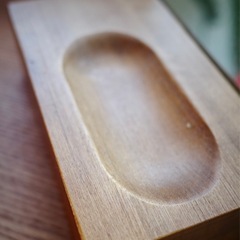 【ウッドスタンド付き】おしゃれ卓上真鍮ミラーの画像