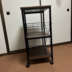 ニトリ　レンジ台　キャスター付きの画像