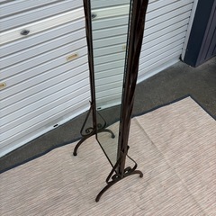 アンティーク調　姿見　全身鏡　ローズ　アイアン　インテリア　ヴィンテージの画像