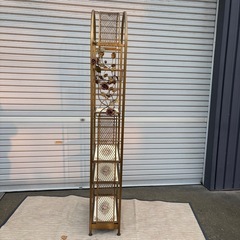 アンティーク　ラック　花柄　アイアン　ローズ　園芸ラック　ヴィンテージ　シェルフの画像