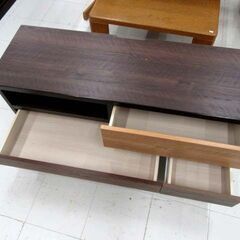 ニトリ ローボード ランダム 120 引出し収納付き テレビ台 テレビボード TVボード 収納家具 NITORI 苫小牧西店の画像