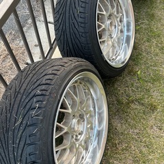 ケンダバリ溝★鍛造 3ピース RAYS Evolution3 17インチ★9J×17 OFF：不明 PCD:114.3-5/4H ハブ径；73mm 傷、錆、塗装剥がれあり 2本の画像