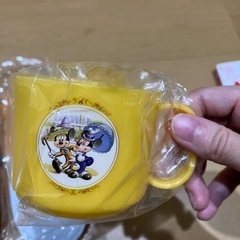 (お話中)ディズニーホテル土産　子供用スリッパ　コップの画像