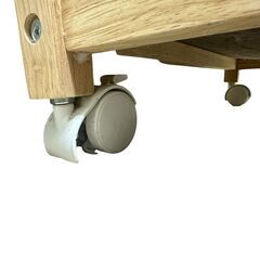 20752-2 ヤマソロ キッチンワゴン 3段 中板高さ調整可能 キャスター1か所破損ありの画像