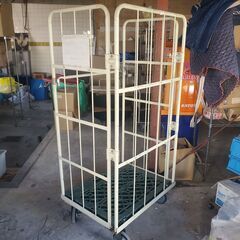 【岐阜市 手渡し限定】カゴ台車 折りたたみ式 かご台車 業務用 物流機器 倉庫の画像