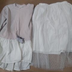 秋冬女の子用の服130センチの画像