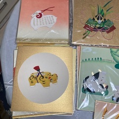 色紙　たくさんの作品の画像