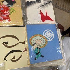 色紙　たくさんの作品の画像