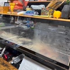 アクリル大型水槽（W1500mm×H450mm×D600mm）＋水槽台、上部フィルターセットの画像