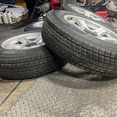 ジムニー用　冬タイヤ付きホイール4本セット　16インチ　175/80R16 安心の国産　ダンロップ SJ8の画像