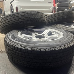ジムニー用　冬タイヤ付きホイール4本セット　16インチ　175/80R16 安心の国産　ダンロップ SJ8の画像