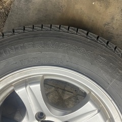 ジムニー用　冬タイヤ付きホイール4本セット　16インチ　175/80R16 安心の国産　ダンロップ SJ8の画像