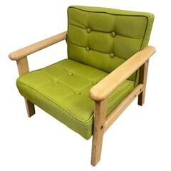 20752-3 美品 キッズソファ ボクワタ M グリーン BOKUWATAの画像