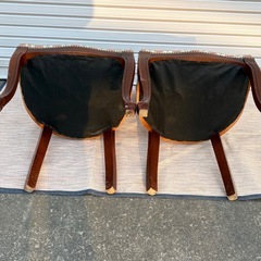 ロココ調　アンティークチェア　猫足　椅子　チェア　英国　インテリア　２脚セットの画像