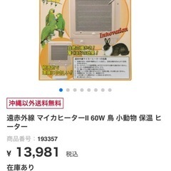 小動物用赤外線ヒーター♡の画像