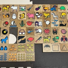 中古　つみき　木のおもちゃの画像