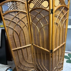 風通し抜群♪木製3連パーテーション の画像