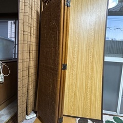 風通し抜群♪木製3連パーテーション の画像