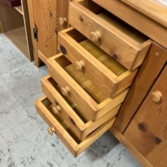 ロ2511-375 木製 キャビネット インテリア 中古 キズあり の画像
