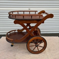 アンティーク家具　キッチンワゴン　トロリーワゴン　ヴィンテージ　の画像