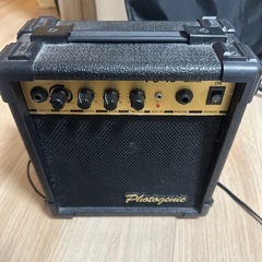 エレキギター　アンプ、スタンド付きの画像