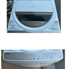 電気洗濯機　TOSHIBA 2017年製　6.0kgの画像