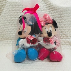 ミッキー　ミニー　ぬいぐるみ　ウェディングドール　ウェルカムドール　結婚式の画像