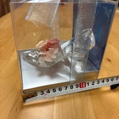 ディズニープリンセス日比谷花壇ガラスの靴プリザーブドフラワーの画像