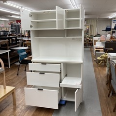 ジモティー限定価格！S101 ⭐ NITORI ニトリ キッチンボード ３枚扉 ETONA エトナ 幅105cm USEDの画像