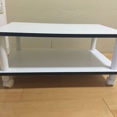 【キャスター付き】テレビ台　ホワイト　の画像