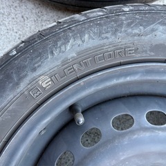 NBOX純正14インチ鉄ホイール+タイヤ 155/65R14 2個の画像