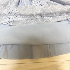 【美品】SHEIN グレー 花柄刺繍 ワンピース 6Y 110cm キッズの画像